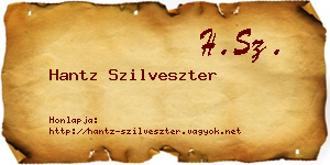 Hantz Szilveszter névjegykártya